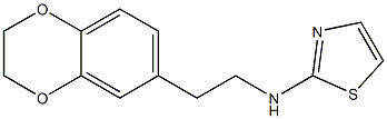 N-[2-(2,3-dihydro-1,4-benzodioxin-6-yl)ethyl]-1,3-thiazol-2-amine Struktur