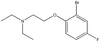 N-[2-(2-bromo-4-fluorophenoxy)ethyl]-N,N-diethylamine Struktur