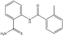 N-[2-(aminocarbonothioyl)phenyl]-2-methylbenzamide Struktur