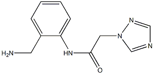 N-[2-(aminomethyl)phenyl]-2-(1H-1,2,4-triazol-1-yl)acetamide Struktur