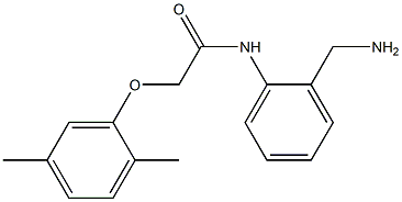 N-[2-(aminomethyl)phenyl]-2-(2,5-dimethylphenoxy)acetamide Struktur