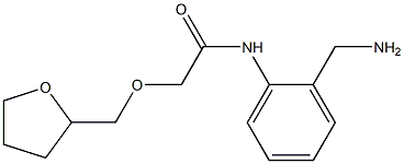 N-[2-(aminomethyl)phenyl]-2-(oxolan-2-ylmethoxy)acetamide Struktur