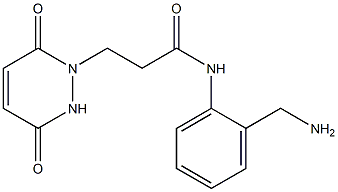 N-[2-(aminomethyl)phenyl]-3-(3,6-dioxo-3,6-dihydropyridazin-1(2H)-yl)propanamide Struktur