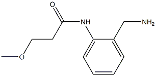 N-[2-(aminomethyl)phenyl]-3-methoxypropanamide Struktur