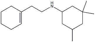 N-[2-(cyclohex-1-en-1-yl)ethyl]-3,3,5-trimethylcyclohexan-1-amine Struktur