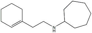 N-[2-(cyclohex-1-en-1-yl)ethyl]cycloheptanamine Struktur