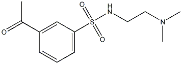 N-[2-(dimethylamino)ethyl]-3-acetylbenzene-1-sulfonamide Struktur