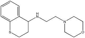 N-[2-(morpholin-4-yl)ethyl]-3,4-dihydro-2H-1-benzothiopyran-4-amine Struktur