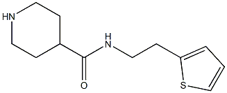 N-[2-(thiophen-2-yl)ethyl]piperidine-4-carboxamide Struktur