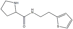 N-[2-(thiophen-2-yl)ethyl]pyrrolidine-2-carboxamide Struktur