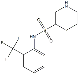 N-[2-(trifluoromethyl)phenyl]piperidine-3-sulfonamide Struktur