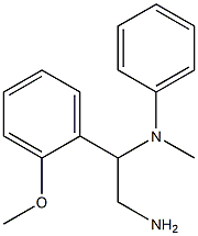 N-[2-amino-1-(2-methoxyphenyl)ethyl]-N-methyl-N-phenylamine Struktur