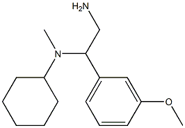 N-[2-amino-1-(3-methoxyphenyl)ethyl]-N-cyclohexyl-N-methylamine Struktur