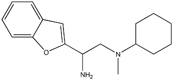 N-[2-amino-2-(1-benzofuran-2-yl)ethyl]-N-methylcyclohexanamine Struktur