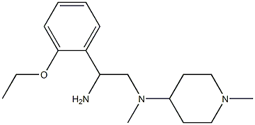 N-[2-amino-2-(2-ethoxyphenyl)ethyl]-N-methyl-N-(1-methylpiperidin-4-yl)amine Struktur