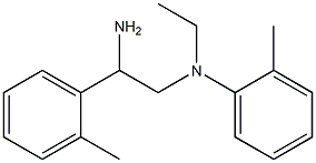 N-[2-amino-2-(2-methylphenyl)ethyl]-N-ethyl-2-methylaniline Struktur