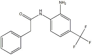 N-[2-amino-4-(trifluoromethyl)phenyl]-2-phenylacetamide Struktur