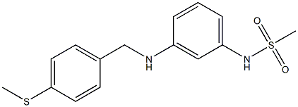 N-[3-({[4-(methylsulfanyl)phenyl]methyl}amino)phenyl]methanesulfonamide Struktur