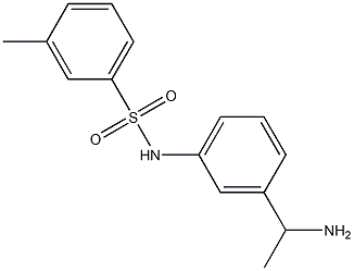 N-[3-(1-aminoethyl)phenyl]-3-methylbenzenesulfonamide Struktur