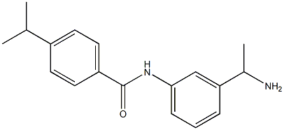 N-[3-(1-aminoethyl)phenyl]-4-(propan-2-yl)benzamide Struktur