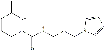 N-[3-(1H-imidazol-1-yl)propyl]-6-methylpiperidine-2-carboxamide Struktur