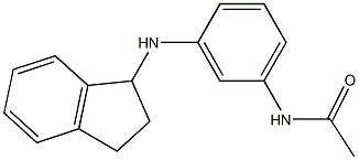 N-[3-(2,3-dihydro-1H-inden-1-ylamino)phenyl]acetamide Struktur