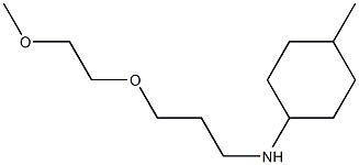 N-[3-(2-methoxyethoxy)propyl]-4-methylcyclohexan-1-amine Struktur