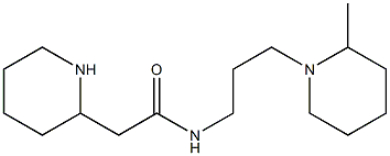 N-[3-(2-methylpiperidin-1-yl)propyl]-2-(piperidin-2-yl)acetamide Struktur