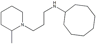 N-[3-(2-methylpiperidin-1-yl)propyl]cyclooctanamine Struktur