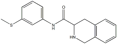 N-[3-(methylthio)phenyl]-1,2,3,4-tetrahydroisoquinoline-3-carboxamide Struktur