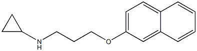 N-[3-(naphthalen-2-yloxy)propyl]cyclopropanamine Struktur