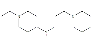 N-[3-(piperidin-1-yl)propyl]-1-(propan-2-yl)piperidin-4-amine Struktur