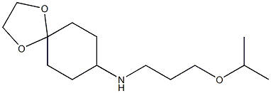 N-[3-(propan-2-yloxy)propyl]-1,4-dioxaspiro[4.5]decan-8-amine Struktur