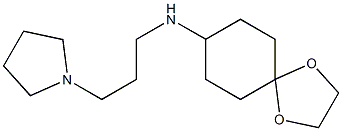 N-[3-(pyrrolidin-1-yl)propyl]-1,4-dioxaspiro[4.5]decan-8-amine Struktur