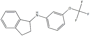 N-[3-(trifluoromethoxy)phenyl]-2,3-dihydro-1H-inden-1-amine Struktur