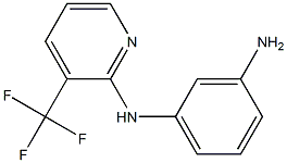 N-[3-(trifluoromethyl)pyridin-2-yl]benzene-1,3-diamine Struktur