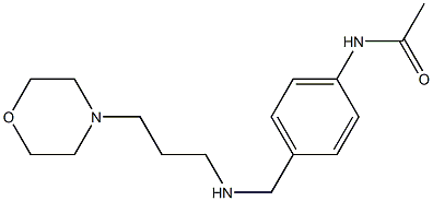 N-[4-({[3-(morpholin-4-yl)propyl]amino}methyl)phenyl]acetamide Struktur