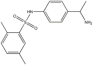 N-[4-(1-aminoethyl)phenyl]-2,5-dimethylbenzene-1-sulfonamide Struktur