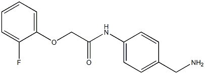 N-[4-(aminomethyl)phenyl]-2-(2-fluorophenoxy)acetamide Struktur