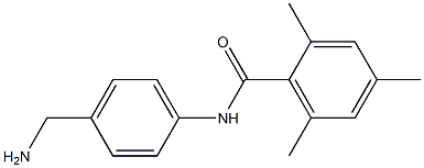 N-[4-(aminomethyl)phenyl]-2,4,6-trimethylbenzamide Struktur