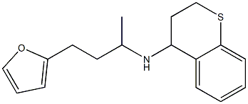 N-[4-(furan-2-yl)butan-2-yl]-3,4-dihydro-2H-1-benzothiopyran-4-amine Struktur