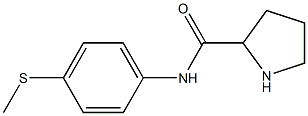 N-[4-(methylsulfanyl)phenyl]pyrrolidine-2-carboxamide Struktur