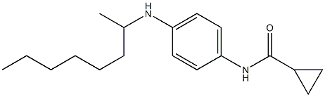 N-[4-(octan-2-ylamino)phenyl]cyclopropanecarboxamide Struktur