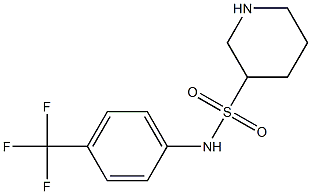 N-[4-(trifluoromethyl)phenyl]piperidine-3-sulfonamide Struktur