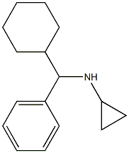 N-[cyclohexyl(phenyl)methyl]cyclopropanamine Struktur