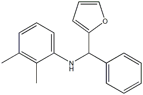 N-[furan-2-yl(phenyl)methyl]-2,3-dimethylaniline Struktur