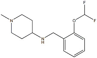 N-{[2-(difluoromethoxy)phenyl]methyl}-1-methylpiperidin-4-amine Struktur