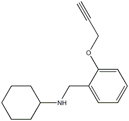 N-{[2-(prop-2-yn-1-yloxy)phenyl]methyl}cyclohexanamine Struktur