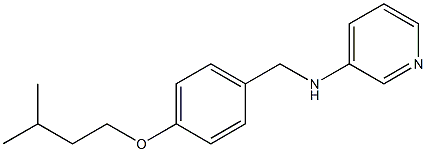 N-{[4-(3-methylbutoxy)phenyl]methyl}pyridin-3-amine Struktur