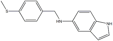 N-{[4-(methylsulfanyl)phenyl]methyl}-1H-indol-5-amine Struktur